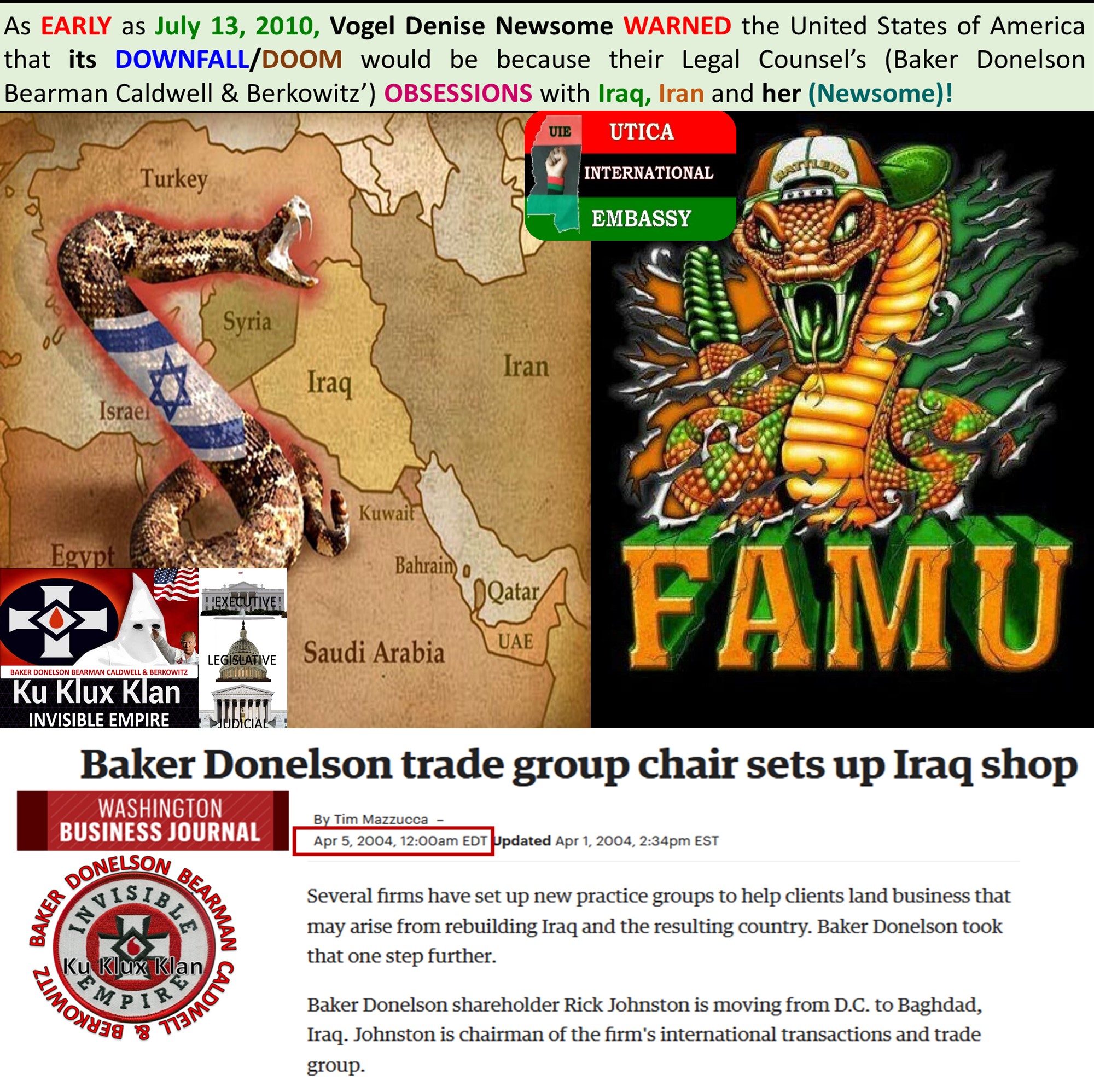 BAKER DONELSON Iraq INTERESTS