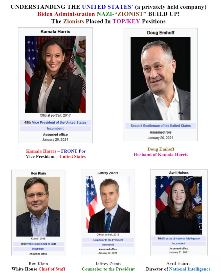 Biden Administration ZIONIST BuildUp1